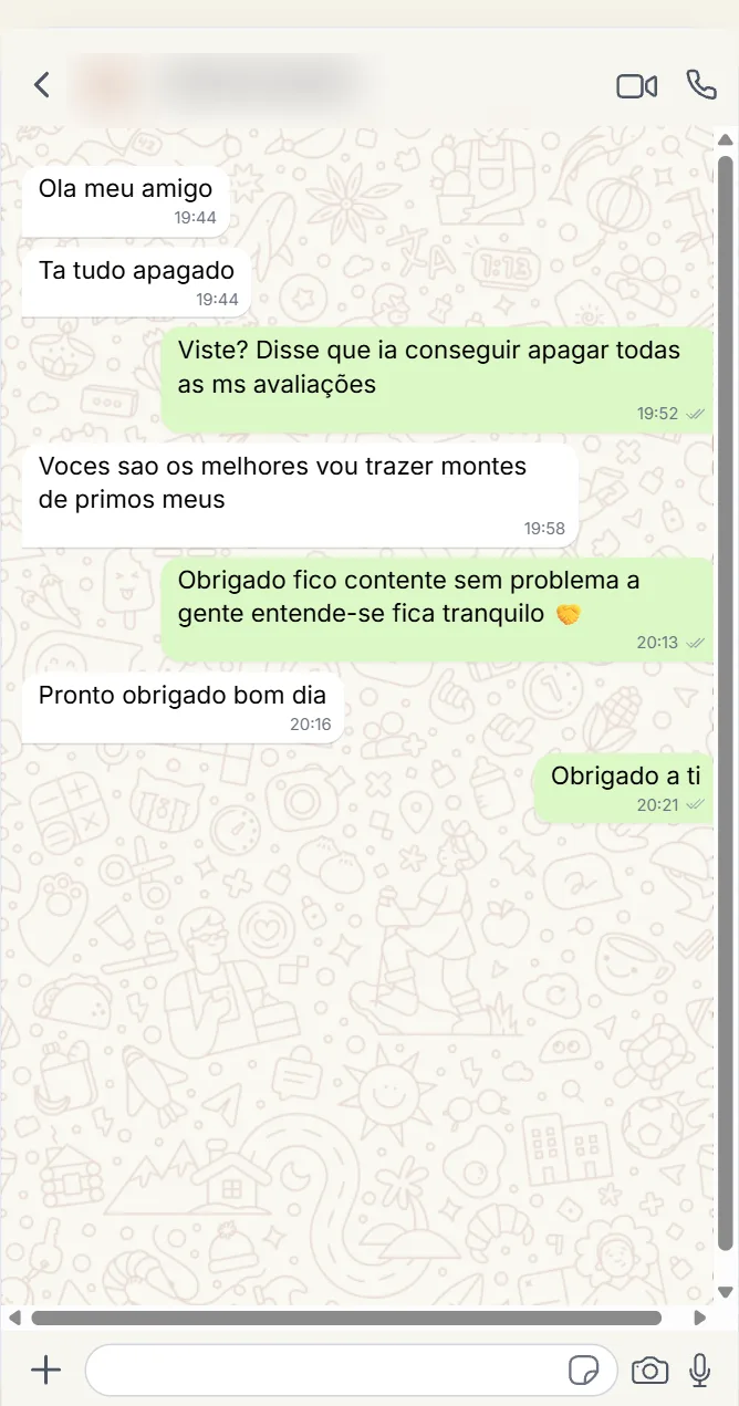 Testemunho de cliente com melhoria da classificação no Google