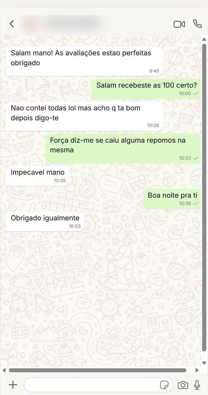 Imagem de um cliente satisfeito com o serviço